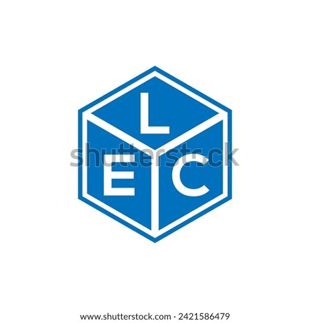 LEC letter logo design on black background. LEC creative initials letter logo concept. LEC letter design.
