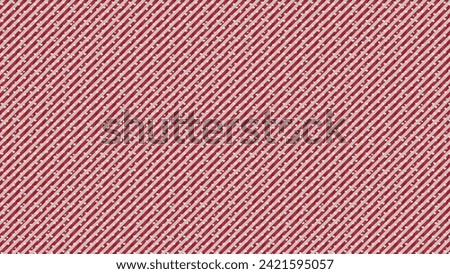white and red glitter stripes line pattern with small white heart shape background