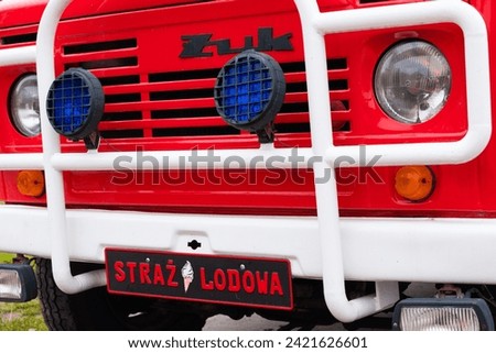 Fire truck with funny sign