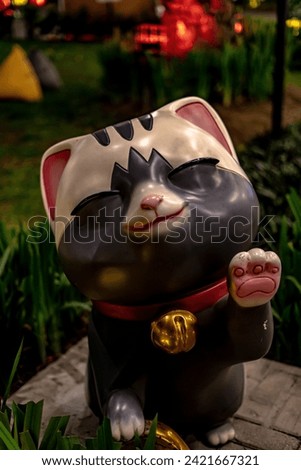 Cute Lucky Cat Animal Statue