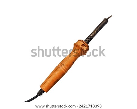 soldering tool on isolated white background Royalty-Free Stock Photo #2421718393