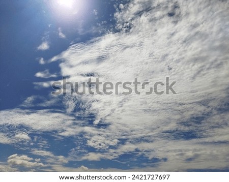 Blue sky with cloud photo