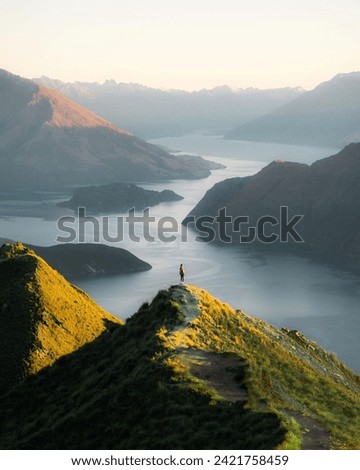 A View Of Roy's Peak New Zealand  Royalty-Free Stock Photo #2421758459