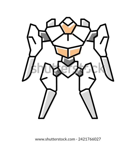 future robot color icon vector. future robot sign. isolated symbol illustration