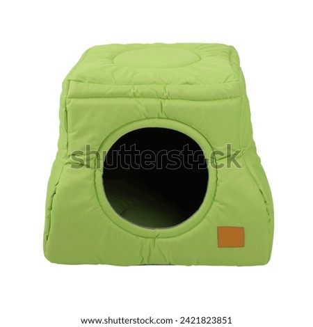 Pet kennel, fabric nest house for small dogs and cats, isolated white background. Clipping path.