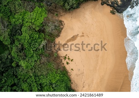 a beach in kauai, hawaii Royalty-Free Stock Photo #2421861489