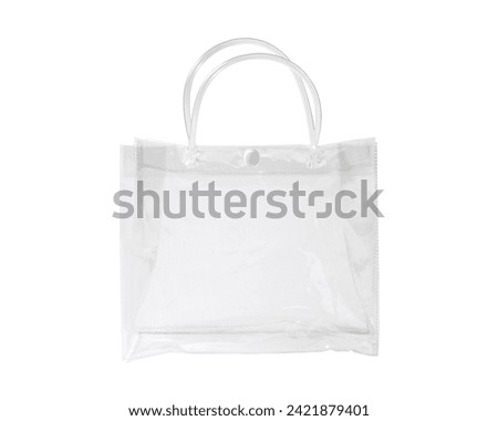 Transparent PVC gift tote packaging bag 