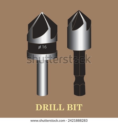 Drill bit icon vector illustration simple design