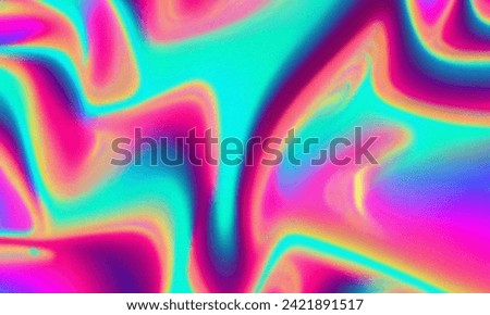 Psychedelic background waves y2k abstract aesthetic, Royalty-Free Stock Photo #2421891517