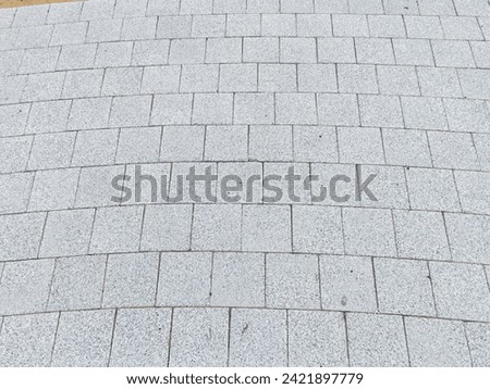 Interlock, Small cement bricks or Interlock for pavement area, Interlocking concrete pavers, road paved with stone slabs, building a sidewalk, laying interlocking pavers with small blocks
