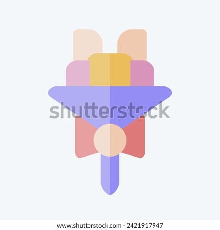 Icon Bouquet 2. related to Ring symbol. flat style. simple design editable. simple illustration