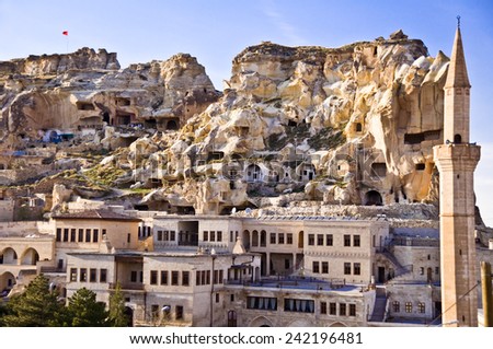 Town of Urgup, Cappadocia, Turkey Royalty-Free Stock Photo #242196481