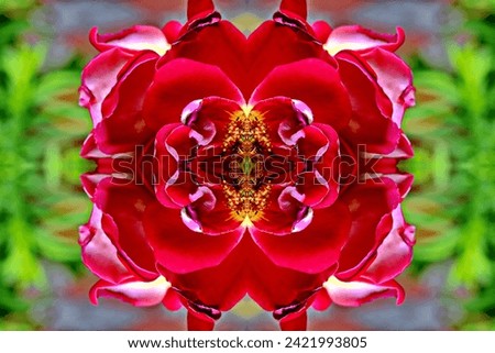 Abstract colored rose ornaments used as base for illustrations and drawings. Flower background.