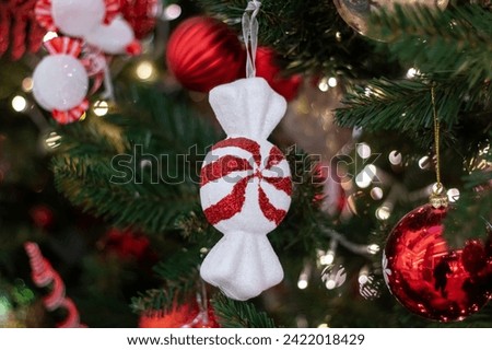 Close Up of a Christmas Tree With Ornaments close up