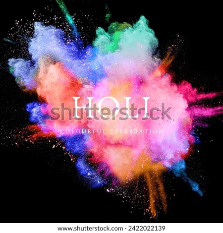 1. Celebrating the joyous festival of Holi with vibrant colors and cheerful smiles.
2. A colorful and joyful celebration of Holi, spreading happiness and love. Royalty-Free Stock Photo #2422022139
