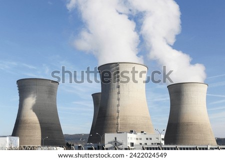 Nuclear power plant in France	 Royalty-Free Stock Photo #2422024549