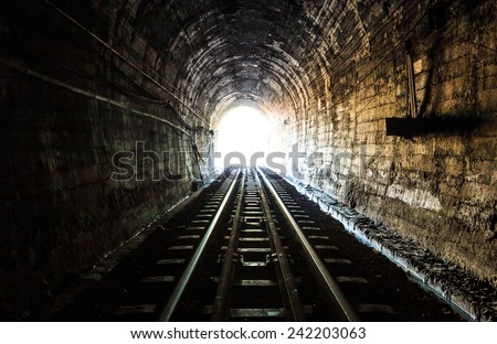 railway tunnel Royalty-Free Stock Photo #242203063
