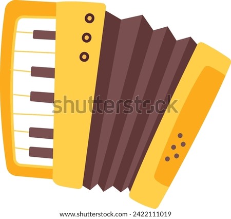 Accordion Music Instrument Vector Illustration