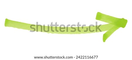 Green arrows isolated on white background Royalty-Free Stock Photo #2422116677