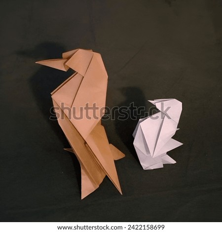 Origami involves folding paper to create various shapes and figures. Examples include paper cranes, frogs, boats, and flowers