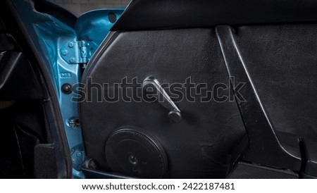 Passenger door of a car open Royalty-Free Stock Photo #2422187481