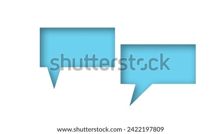 speech bubble shape with white background. space for text. abstract blank area for rill text of font.