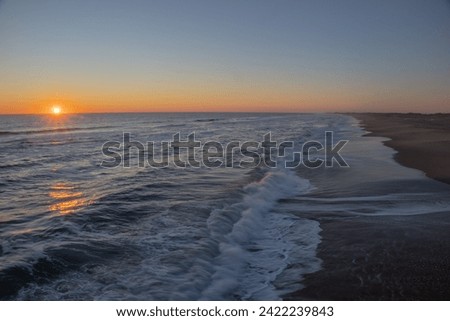 Sunrise along the coast in Virginia Beach