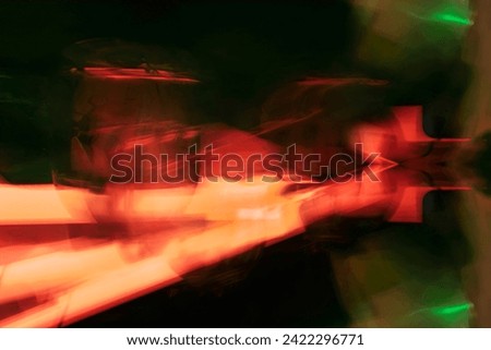 Reaching Red, light trails. The best quality ICM abstract art photography, for fine art prints and backgrounds.