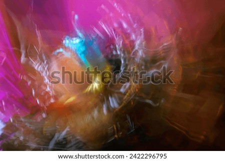 All the colors of a rainbow. Glass reflecting light. The best quality ICM abstract art photography, for fine art prints and backgrounds.
