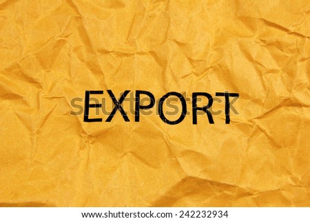 word export on yellow paper