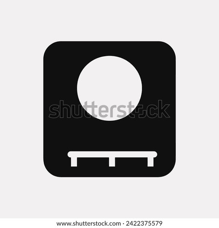 Moonlit mystique icon - Simple Vector Illustration Royalty-Free Stock Photo #2422375579