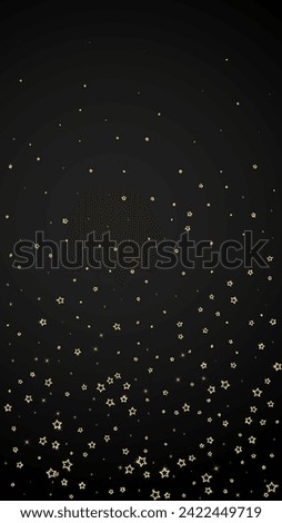 Christmas stars vector overlay.  Magic stars luxury sparkling confetti. Christmas spirit. Festive stars vector illustration on black background.