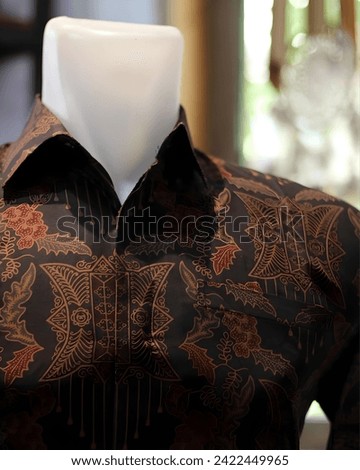 Took a picture of some of my batik clothes in the shop.  Batik is a typical clothing from Indonesia