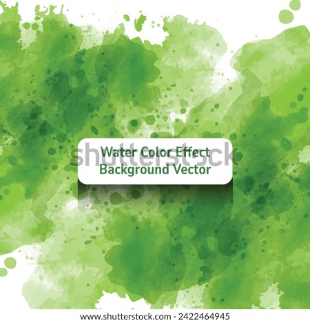 Green Watercolor Abstract Background Vector Royalty-Free Stock Photo #2422464945