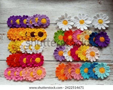 het flowers handmade craft diy, flowers For illustrations of handicrafts, background texture