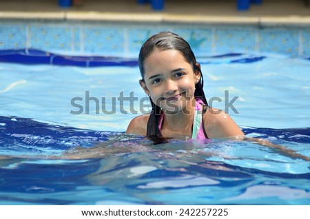 Little Girl in the Swimming Pool