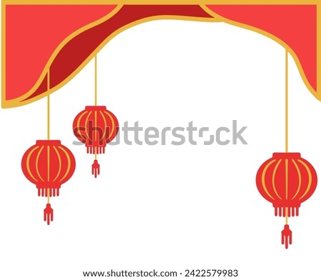 Chinese New Year Border Frame Background