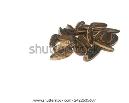 image of sunflower seed seed food on a white background