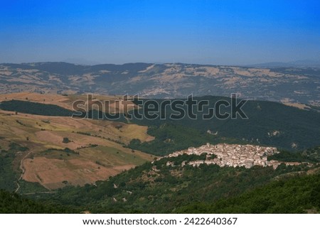 Country landscape near Volturara Appula, Foggia province, Apulia, Italy