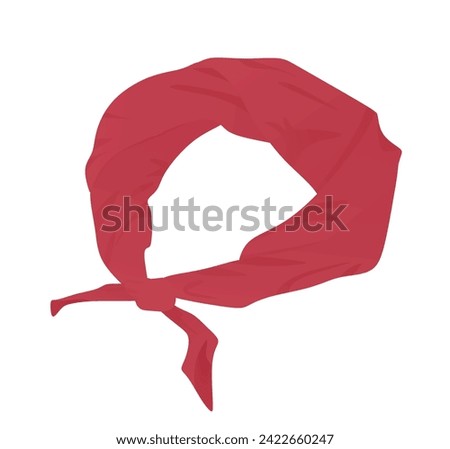 Red head band. vector illustration