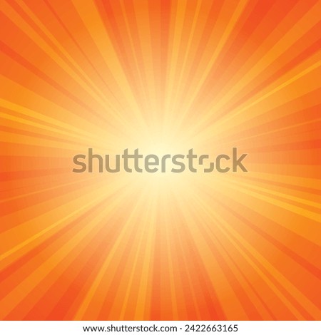 Sunburst vector illustration with radiant background, conveying retro and vintage aesthetic Royalty-Free Stock Photo #2422663165