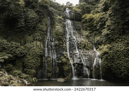 Twin Waterfalls of Banyumala on the island of Bali, Indonesia. The picture was taken during January 2020.