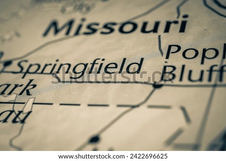 Springfield on the map of USA