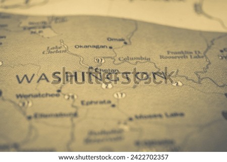 Washington state on the USA map