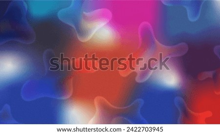 Abstract wavy shape grainy gradient background