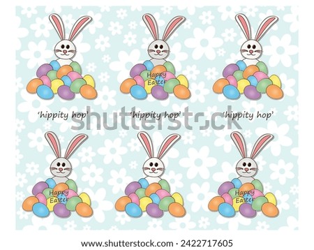 Bunny - Easter Bunny with eggs