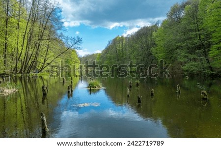Hungarian murder lake in Hubertlak Royalty-Free Stock Photo #2422719789