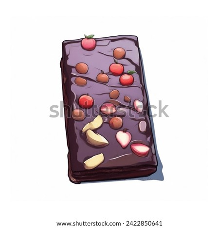 cake illustration
Cute and delicious brownies can be used as clip art, banners and other design purposes.