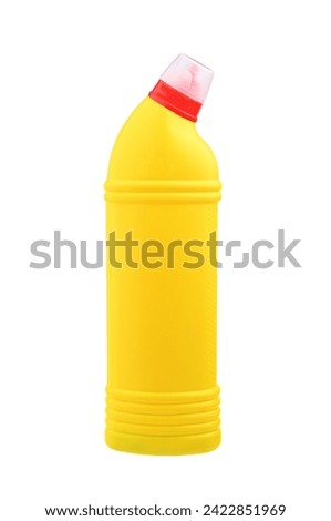 Plastic detergent bottle isolated on white.