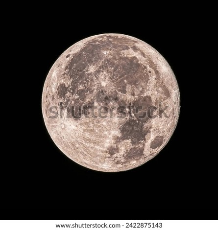 Astrophotographers has captured full moon ridiculously Royalty-Free Stock Photo #2422875143